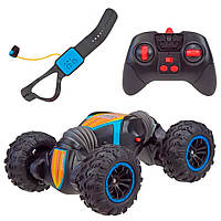 Трюкова машинка на пульті (20×16×9см), від USB, STUND 8818-88B / Машинка-перевертень / Радіокерована машинка