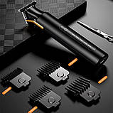 Акумуляторна машинка для стрижки + 4 насадки, з USB, XO CF20 / Тример для стрижки волосся / Тример чоловічий, фото 4