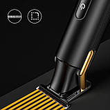 Акумуляторна машинка для стрижки + 4 насадки, з USB, XO CF20 / Тример для стрижки волосся / Тример чоловічий, фото 7