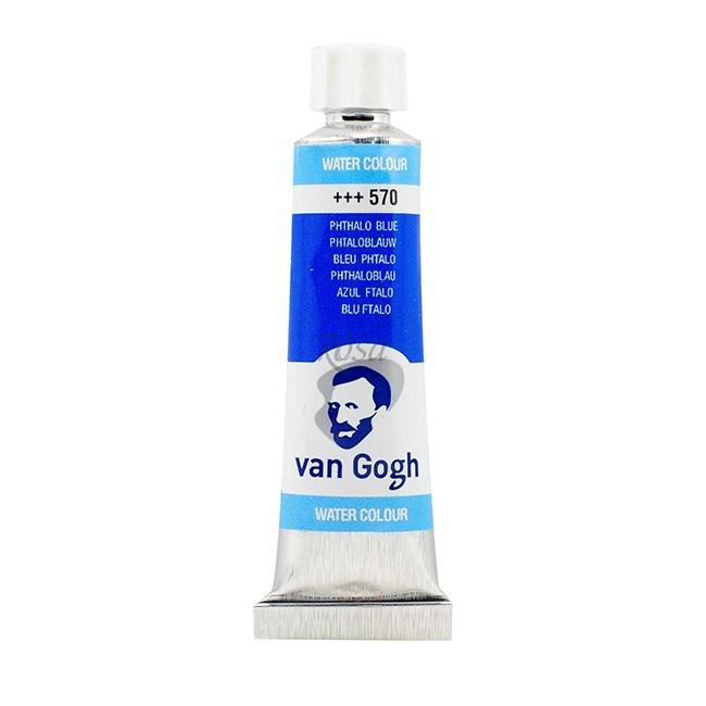 Фарба акварельна Van Gogh (570), Синій ФЦ, туба 10 мл, Royal Talens