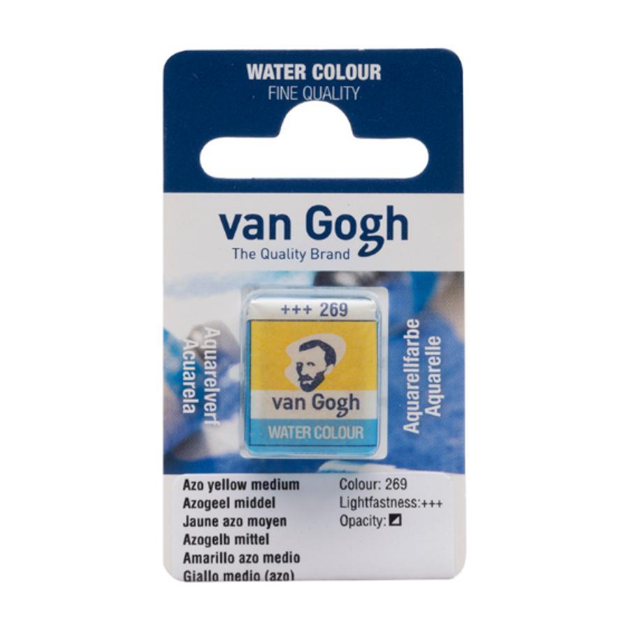 Фарба акварельна Van Gogh (269), AZO Жовтий середній, кювета, Royal Talens