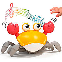 Інтерактивна іграшка Краб (22×12×11см), від батарейок / Краб бігаючий іграшка / Краб іграшка музична