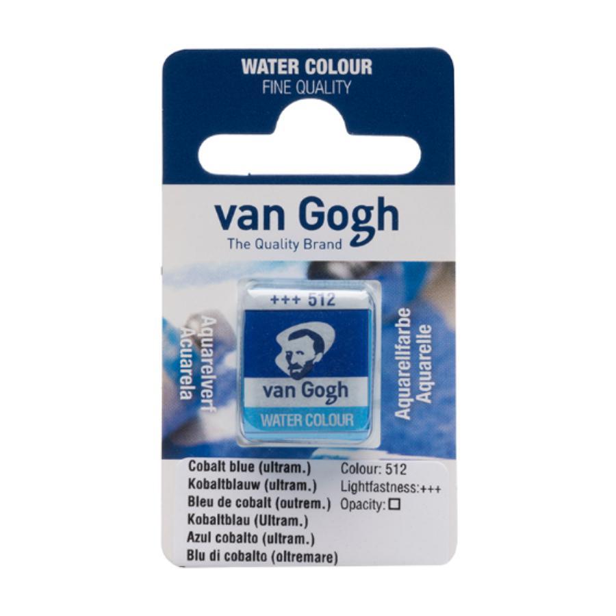 Фарба акварельна Van Gogh (512) Кобальт синій (ультрамарин) кювета Royal Talens