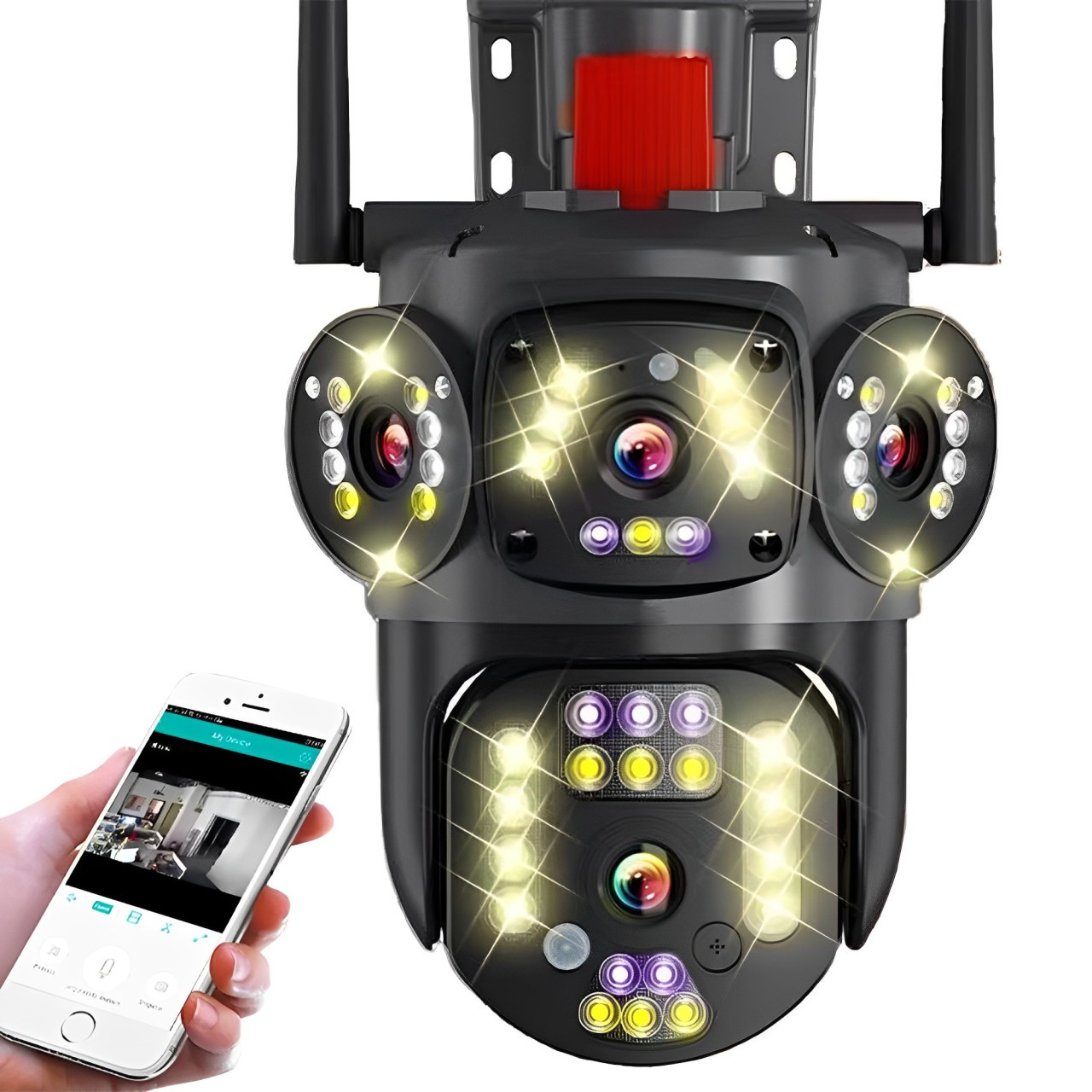 Вулична WIFI камера відеоспостереження з датчиком руху 4MP, 3L-V30 / Вайфай камера / Поворотна камера