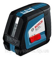 BOSCH GLL 2-50 + BM1 + LR2 + L-BOXX Professional - Автоматичний лінійний лазерний нівелір (лазерний рівень), фото 2