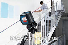 BOSCH GLL 2-50 + BM1 + LR2 + L-BOXX Professional - Автоматичний лінійний лазерний нівелір (лазерний рівень), фото 6