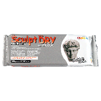Маса для моделювання, сіра, самозастигаюча, 500 г., ''Sculpt Dry'', MUNGYO