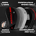 Лапи боксерські PowerPlay 3044 Pro Carbon Ultra Series Чорно-Червоні PU [пара], фото 8