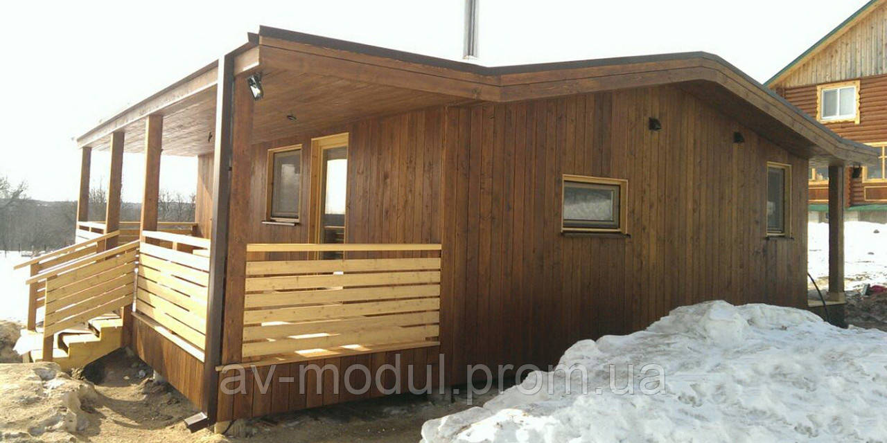 Дачний будиночок МОДЕРН-1, габарити - 6000х5000