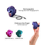 Вібратор на палець Love To Love KISSCOOL - IRIDESCENT INDIGO kitty.in.ua, фото 3