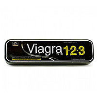 Таблетки для потенції"Vigra 123" Вигра 123 для посилення чоловічої потенції, подвійна сила 10 табл.