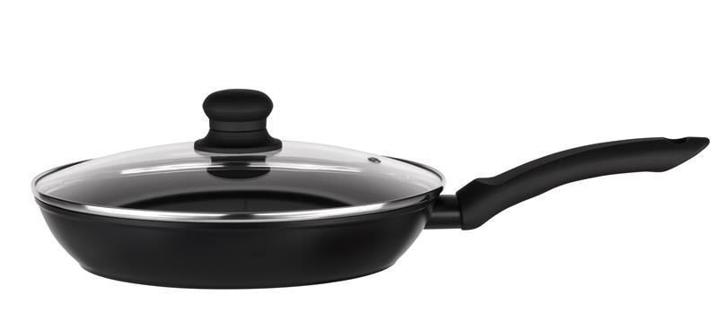 Сковорода з кришкою Ardesto Gemini Gourmet Aosta, 26см, алюміній, чорний, AR1926GMP