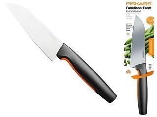Кухонний ніж кухарський Fiskars Functional Form, малий, 12см, нержавіюча сталь, пластик, чорний, 1057541
