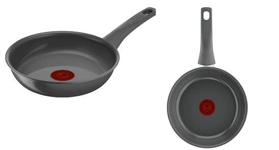 Сковорода Tefal Renewal, 24см, алюміній, бакеліт, сірий, C4260443