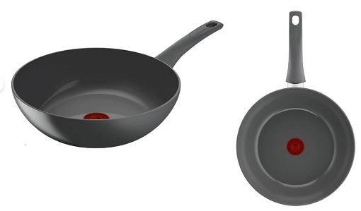 Сковорода ВОК Tefal Renewal, 28см, алюміній, бпкеліт, сірий, C4261943