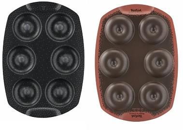 Деко Tefal PerfectBake, 6 форм, квадратний, 21х29см, алюміній, коричневий, J5734602