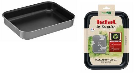 Форма для запікання Tefal La Recyclee, прямокутна, 19x25см, алюміній, чорний, J5700553
