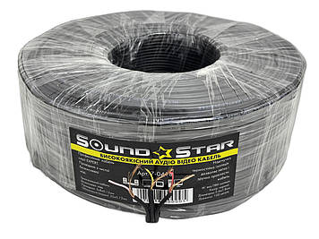 Кабель аудіо-відео 3 жили Sound Star плоский, мідний