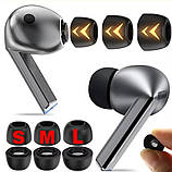 Пінні амбушури Samsung Galaxy Buds 3 Pro Buds3 Pro SM-R630 розмір M середні чорні з ефектом пам'яті, фото 6