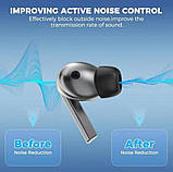 Пінні амбушури Samsung Galaxy Buds 3 Pro Buds3 Pro SM-R630 розмір M середні чорні з ефектом пам'яті, фото 5