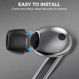 Пінні амбушури Samsung Galaxy Buds 3 Pro Buds3 Pro SM-R630 розмір M середні чорні з ефектом пам'яті, фото 7