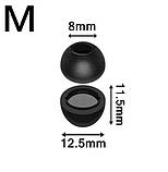 Пінні амбушури Samsung Galaxy Buds 3 Pro Buds3 Pro SM-R630 розмір M середні чорні з ефектом пам'яті, фото 8