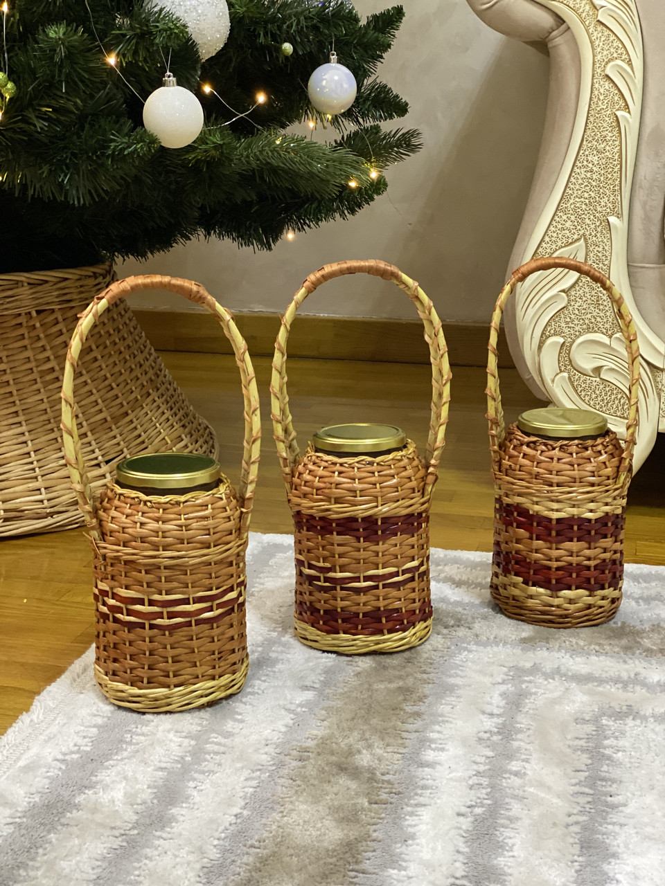 Плетена банка на 1,5-лдля освячення води. Арт:509011, фото 1