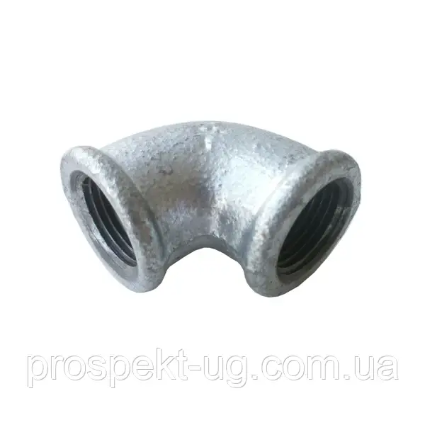 Кутник Ду65 (2 1/2") чавунний оцинкований різьбовий В-В
