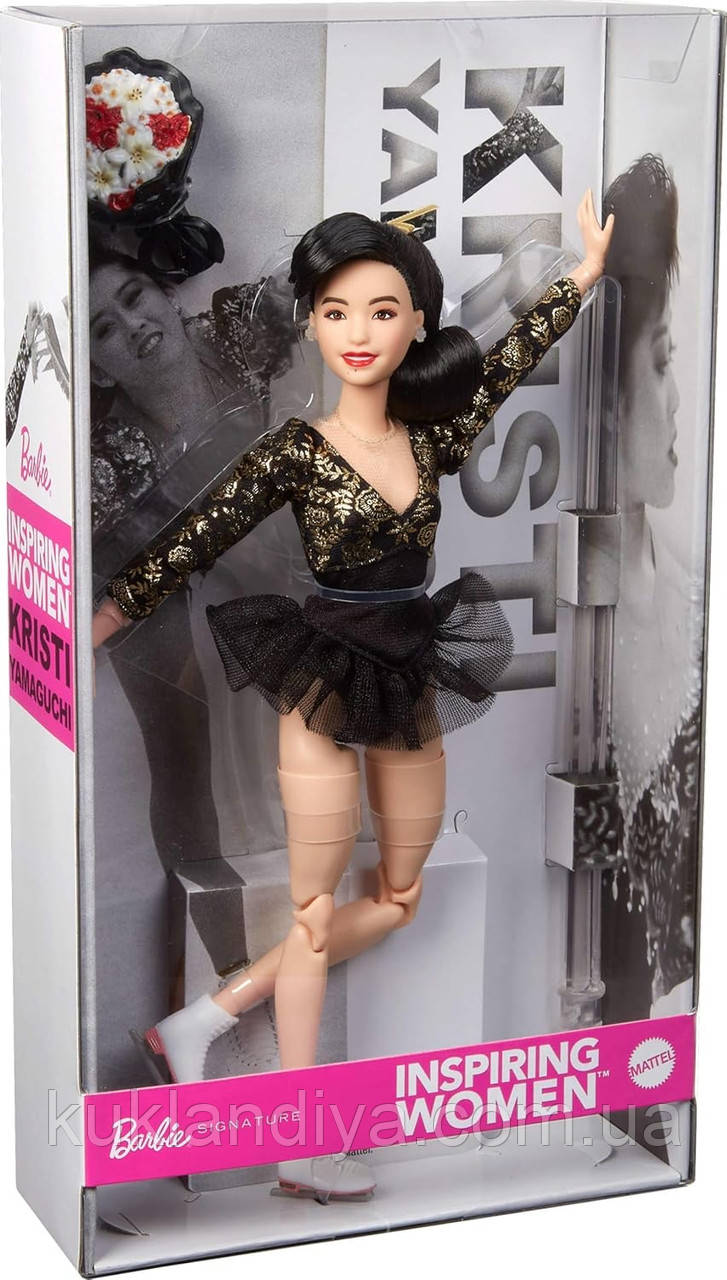 Лялька Барбі Inspiring Women Kristi Yamaguchi Крісті Ямагучі, фото 1