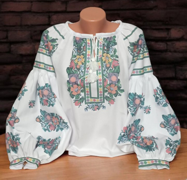 Пошита заготовка жіночої вишиванки 149-ПЖС, фото 1