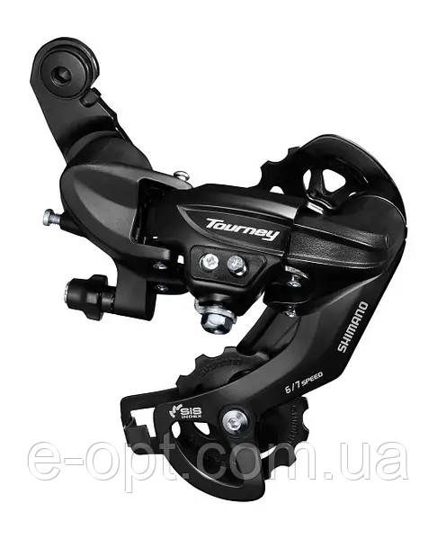 Перемикач задній Shimano Tourney RD-TY300 6-7 швидкостей, кріплення під болт. Компаніла на 6/7 швидкостей