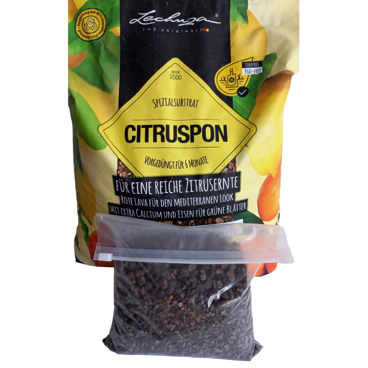 Субстрат Lechuza CitrusPON 1 л для цитрусових (Лечуза) ручне фасування, фото 1