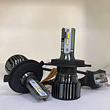 LED лампи H4 12-24V 50W 7600Lm 6000K (комплект 2 шт) – ближнє та дальнє світло, фото 3