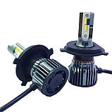 LED лампи H4 12-24V 50W 7600Lm 6000K (комплект 2 шт) – ближнє та дальнє світло, фото 5