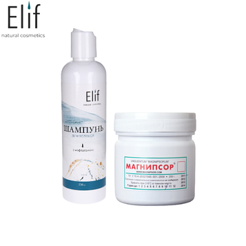 Магніпсор і шампунь 250 мл з нафталаном. Дерматологічний набір №8