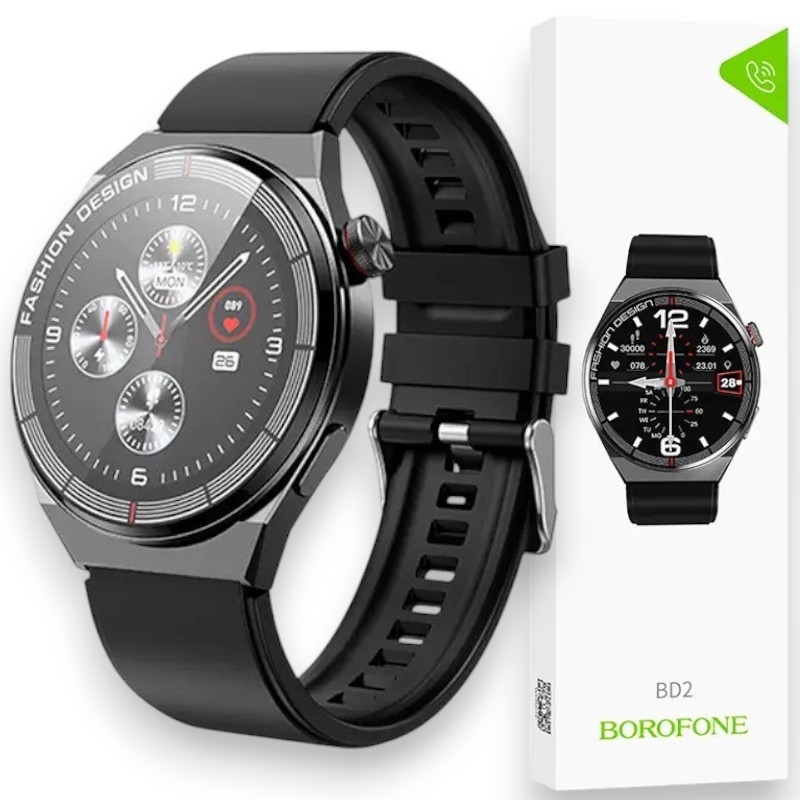 Смарт годинник Borofone BD2 Smart sports watch call version, для Android, iPhone розумний годинник з функцією дзвінка