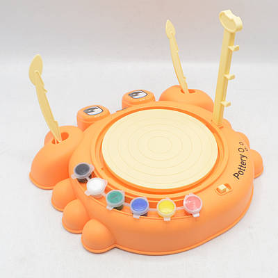 Розвиваючий творчий набір Майстер гончарства Навчальна іграшка електричний круг глина інструменти фарби