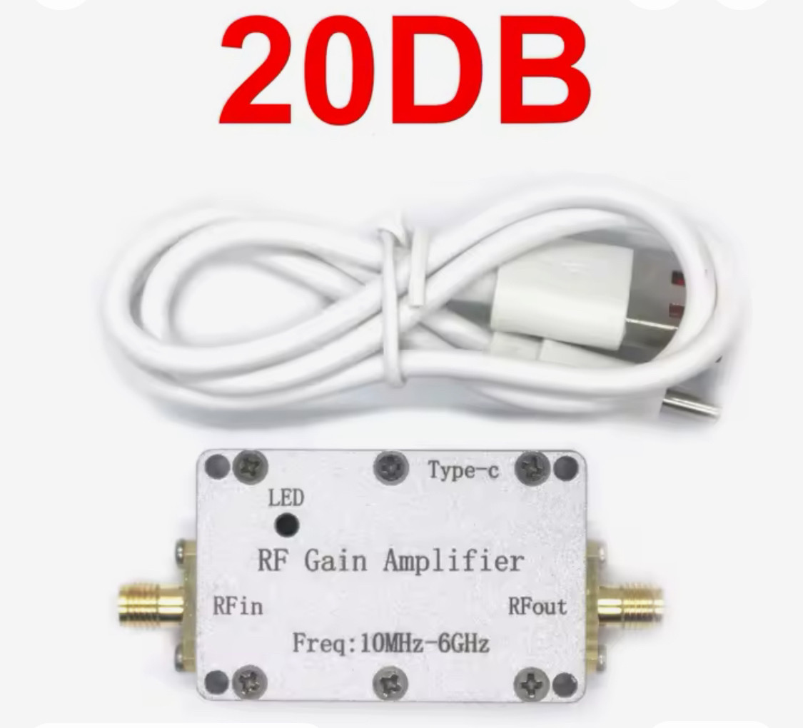 Малошумний підсилювач 20dB 10 МГц - 6000 МГц МШП LNA Low Noise Amplifier