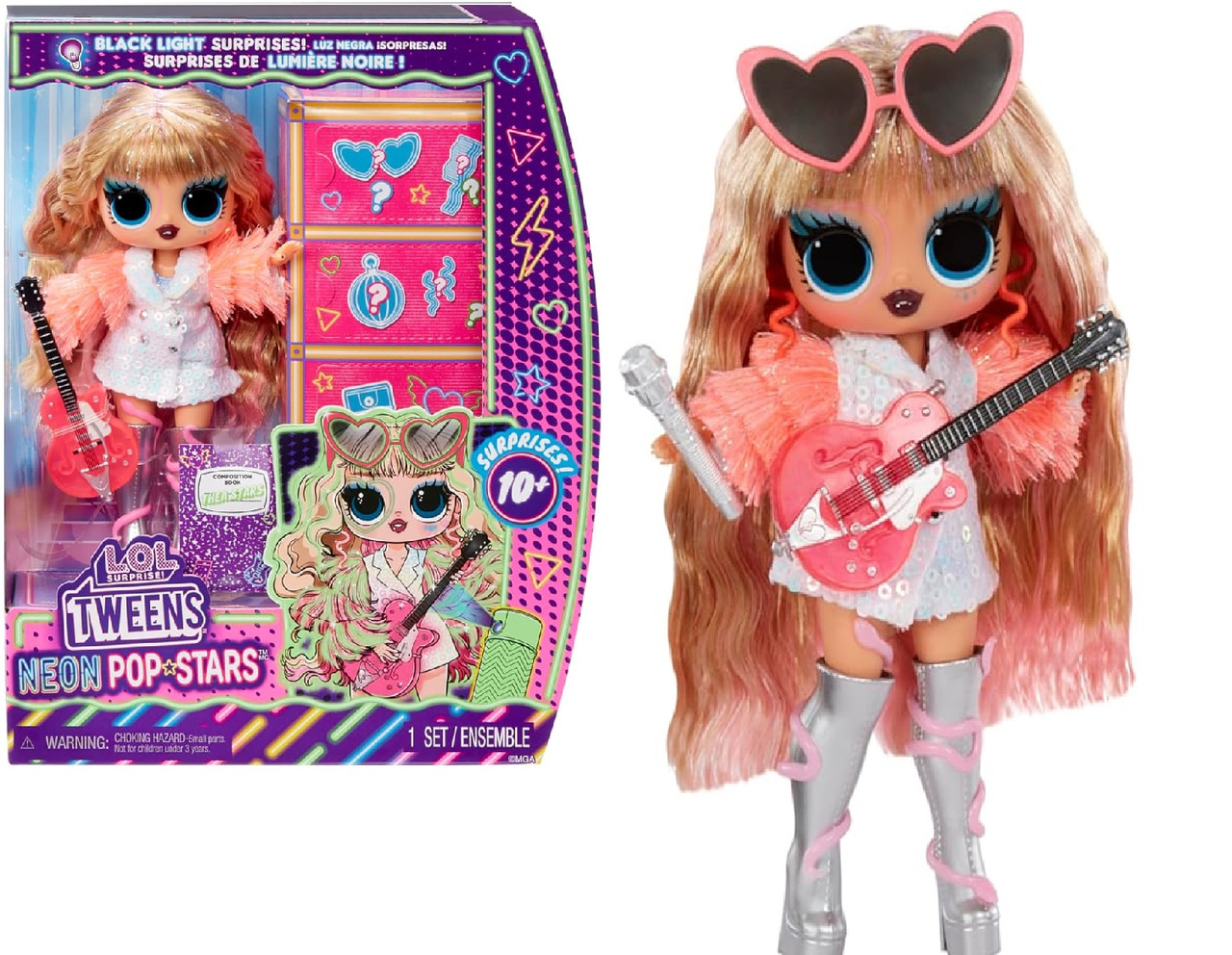 Кукла ЛОЛ Твинс Неон Поп звезда Тея Старс L.O.L. Surprise! Tweens Neon Pop Stars 120650 Кукла ЛОЛ Твинс Неон Поп звезда Тея Старс L.O.L. Surprise! Tweens Neon Pop Stars 120650