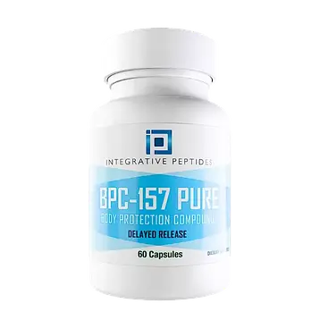 BPC-157 PURE Delayed Release (60 caps), Пептиди для постійної підтримки ЖКТ, 60 капс., MFD 02/06/2025 + 2 роки, фото 1