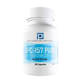 BPC-157 PURE Delayed Release (60 caps), Пептиди для постійної підтримки ЖКТ, 60 капс., MFD 02/06/2025 + 2 роки