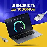 Інтернет-кабель 30 метрів PoE + DC 5-50 м Cat5e CCA для IP-камери відеоспостереження NVR, зовнішній шнур живлення., фото 6