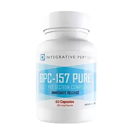 BPC-157 PURE Immediate Release (60 caps), Пептиди для негайної підтримки ЖКТ, 60 капс., MFD 10/07/2025 + 2 роки