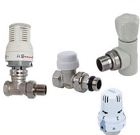 Радіаторні крани та термоголовки