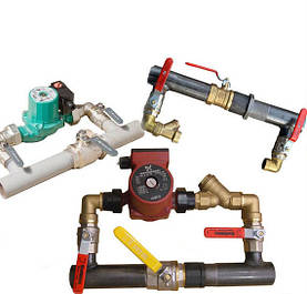 Байпаси,клапана,комплектуючі для опалення