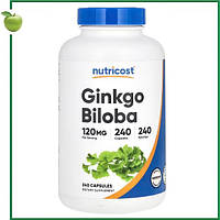 Гінкго білоба, екстракт, 120 мг, 240 капсул, Nutricost, США