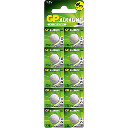 Батарейка GP A76 13 LR44 Alkaline 1.5V 11,6х5, 4 мм 04678