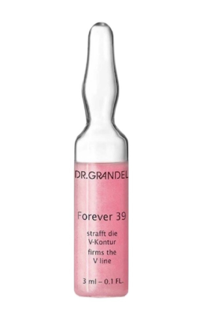 Ампула для обличчя, шиї та зони декольте з рубіновою пудрою Dr. Grandel Forever 39, 3 мл