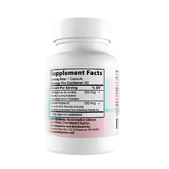 Thymogen Alpha-1 Пептиди для підтримки здорового балансу імунної системи, 60 капсул, MFD 24/10/2024 + 2 роки, фото 2