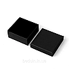 Універсальна подарункова коробка для прикрас Крафт Black чорна — 7 × 7 см AUSHAL JEWELRY